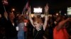 People celebrate after the announcement of the death of Cuban revolutionary leader Fidel Castro in the Little Havana district of Miami, Florida, U.S. November 26, 2016. 