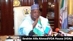 Gwamnan jihar Borno Ibrahim Shettima a Maiduguri, Mayu 22, 2014. (File Photo)