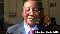 Ziyambi Ziyambi, shown in July 2017, is a parliament member of the ruling Zanu PF party. He says he sees nothing wrong with the new law that allows President Robert Mugabe to handpick Zimbabwe’s top judges.