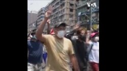 缅甸仰光再度爆发反政变示威