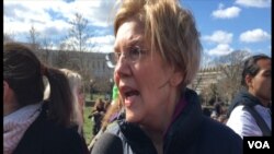 Senator Elizabeth Warren daya daga cikin wadanda suka gabatar da kudurin yin Allah wadai da kungiyar Boko Haram