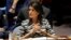 FILE - United States Ambassador to the United Nations Nikki Haley attends a meeting of the Security Council at U.N. headquarters in New York, Feb. 7, 2017.