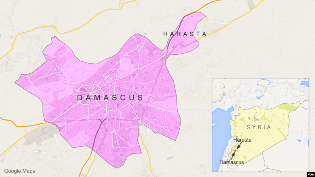 Damascus and Harasta, Syria