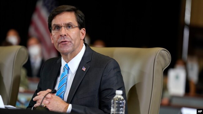 美国国防部长埃斯珀(Mark Esper)(2020年7月10日)。