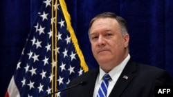 အမေရိကန် နိုင်ငံခြားရေး ဝန်ကြီး Mike Pompeo 