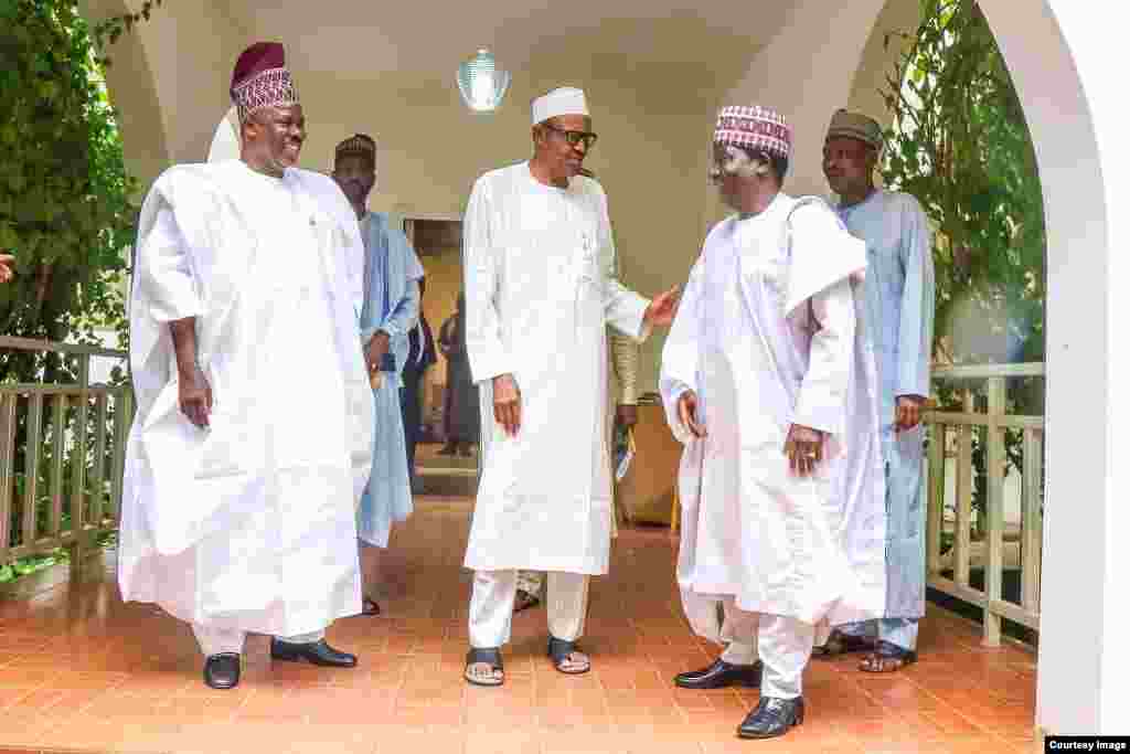 Gwamnan jihar Plato Simon Lalong ya kaiwa shugaba Muhammadu Buhari gaisuwar sallah a daura