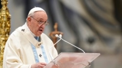 教宗方濟各參加但未主持年終晚禱