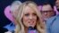 Stormy Daniels speaks during a ceremony for her in West Hollywood, Calif., May 23, 2018. Daniels was performing in a strip club in Columbus, Ohio, Wednesday, when she was arrested. 