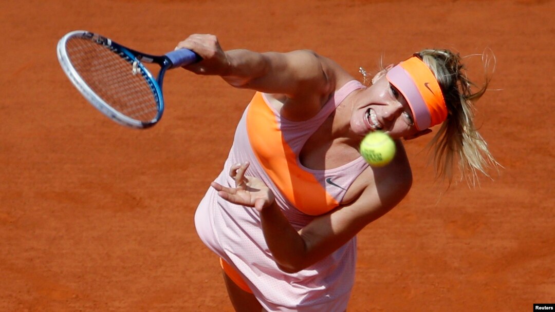 Maria Sharapova dari Rusia dalam sebuah pertandingan Perancis Terbuka. (Foto: Dok)
