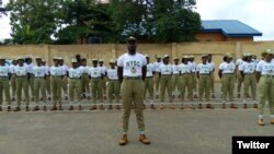 Wasu masu yi wa kasa hidima (NYSC) a Najeriya Hoto: NYSC Twitter