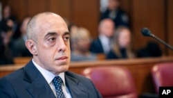 FILE - Emil Bove, attorney for Donald Trump, sits in Manhattan criminal court during Trump's sentencing in the hush money case in New York, Jan. 10, 2025. Bove, now acting deputy attorney general, on Jan. 31, 2025, fired prosecutors involved in Jan. 6 criminal cases.