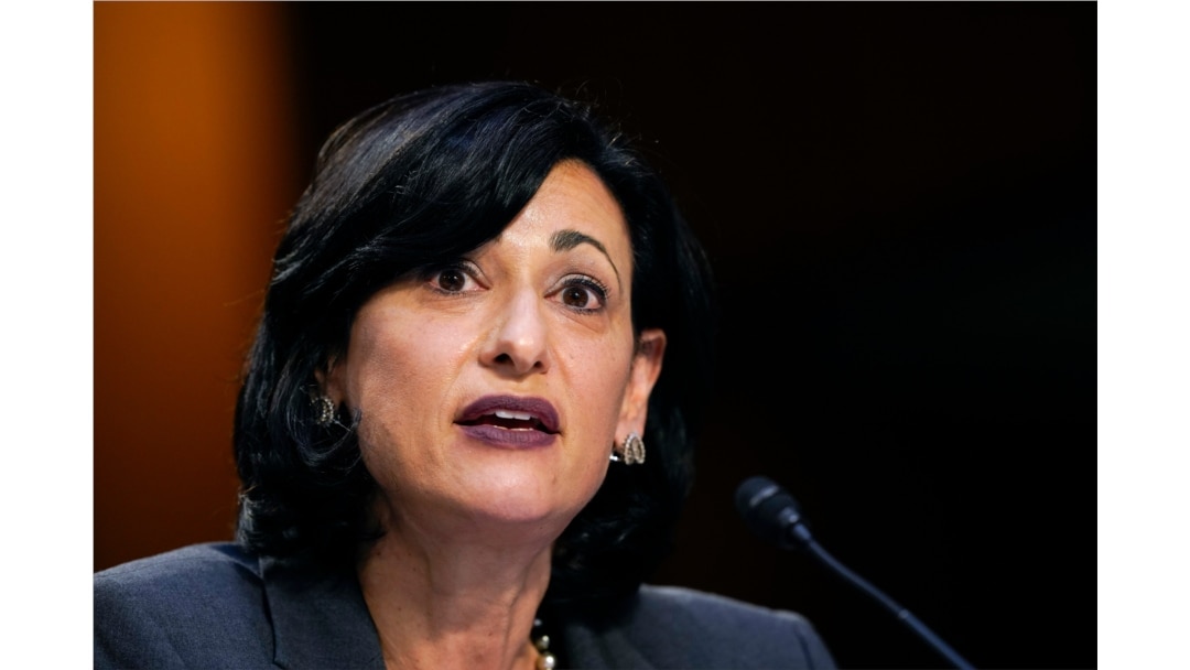 Dr. Rochelle Walensky, Direktur Pusat Pengendalian dan Pencegahan Penyakit, bersaksi dalam sidang Senat di Capitol Hill di Washington, 18 Maret 2021. (Foto: AP)