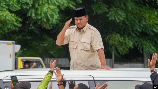 프라보워 수비안토 인도네시아 국방장관