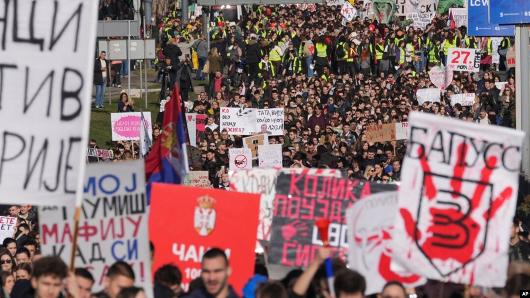 ARHIVA - Studenti tokom 24-satne blokade u Beogradu, 27. januara 2025.