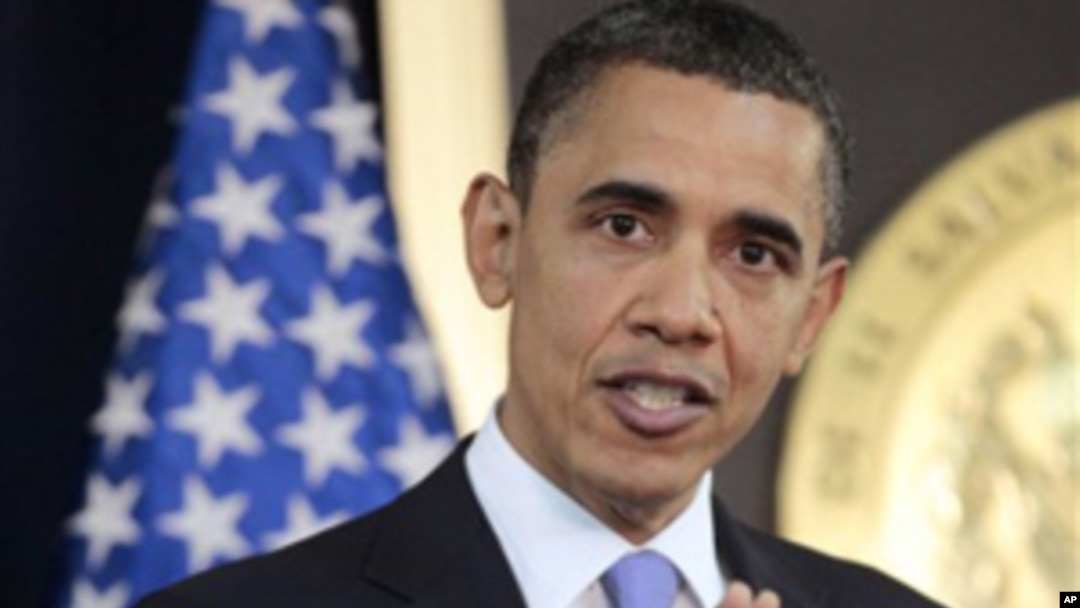 President Barack Obama answers question on the ongoing situation in Libya during his joint news conference, March 22, 2011