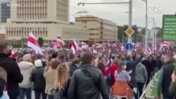 ການປະທ້ວງ ເພື່ອປະຊາທິປະໄຕ ຢູ່ເບລາຣຸສ ຍັງດຳເນີນຢູ່ຕໍ່ມາ