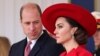 ARCHIVO - El príncipe Guillermo, príncipe de Gales y Catalina, princesa de Gales, asisten a una ceremonia de bienvenida para el presidente y la primera dama de la República de Corea en el Horse Guards Parade en Londres, Gran Bretaña, el 21 de noviembre de 2023.