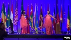 Rwandan dancers perform at the 2015 Africa Day gala, (Mariama Diallo/VOA).