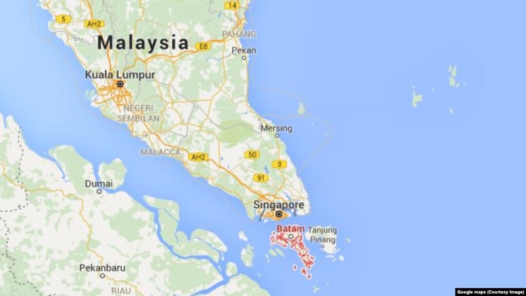 Batam Island, off coast of Malaysia.