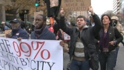 Occupy DC Marches to the Key Bridge (Raw Footage)