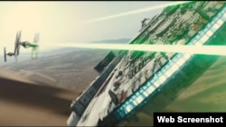 Gambar yang diambil dari preview 'Star Wars: The Force Awakens,' film terbaru "Star Wars."