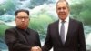 Menteri Luar Negeri Rusia Sergei Lavrov bertemu Kim Jong Un dari Korea Utara pada 31 Mei 2018. (Foto: AFP)