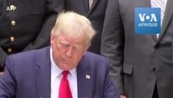 Le président Donald Trump lance une réforme limitée de la police