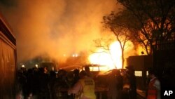 지난 2021년 파키스탄 발루치스탄주 퀘타의 세레나 호텔 주차장에서 발생한 차량 폭탄 테러 현장. (자료사진)