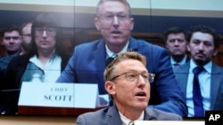 FILE - Retired U.S. Border Patrol chief Rodney Scott testifies during a House Judiciary subcommittee hearing on Capitol Hill in Washington, May 23, 2023.