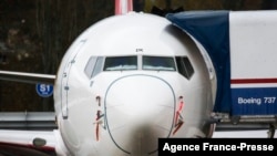 Sur cette photo du 18 novembre 2020, un avion de ligne Boeing 737 MAX à l'usine Boeing de Renton, Washington.