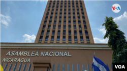 Fachada de la Asamblea Nacional de Nicaragua. Foto Houston Castillo, VOA.