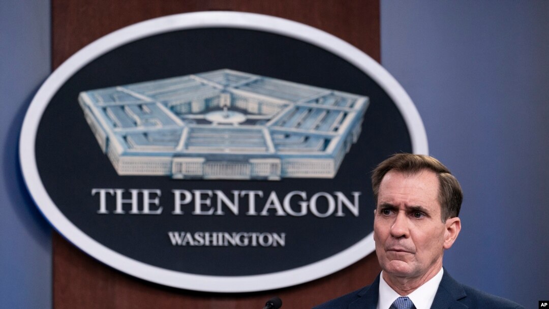 ARCHIVO - El vocero del Pentágono, John Kirby, en una fotografía del 17 de febrero de 2021.