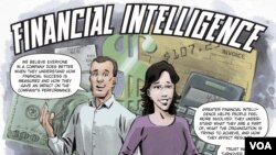 A picture from the "Financial Intelligence" comic book 