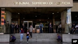 El Tribunal Supremo de Justicia en Caracas, Venezuela, el 7 de agosto de 2024. El tribunal superior del país está realizando una auditoría de las disputadas elecciones presidenciales del 28 de julio.