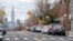 The Empire State building is seen in the distance from an empty street, April 2, 2020, in the Brooklyn borough of New York. 