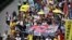 香港13万人2019年4月26日举行反对修订“逃犯条例”的示威游行 （美国之音汤惠芸摄影）
