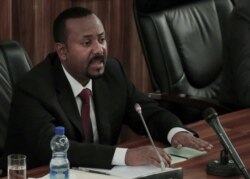 FILE PHOTO - Ethiopia's Prime Minister Abiy Ahmed addresses legislators in Addis Ababa, Sept. 22, 2020.