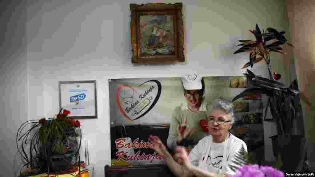 Jelena Petrovic speaks during an interview. She and husband Milan watch her YouTube channel.