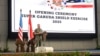 美国印太司令部司令塞缪尔·帕帕罗上将在印度尼西亚雅加达举行的“超级神鹰之盾2025”演习开幕式上发表讲话。(2025年8月25日)