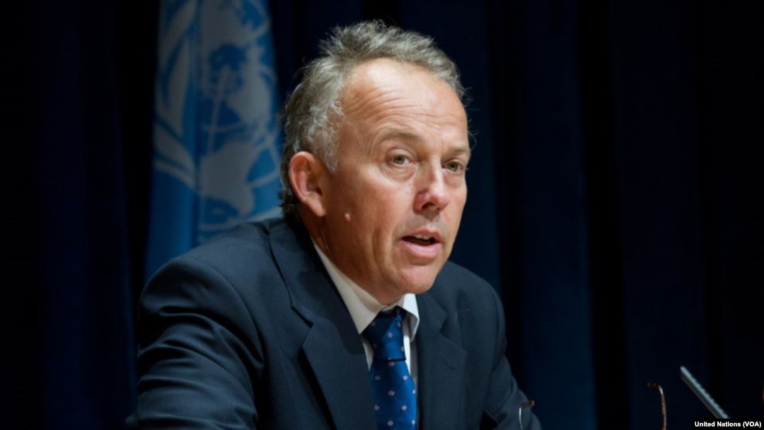 Dubes Michael Keating, utusan PBB ke Somalia, memperingatkan bahaya korupsi terkait pemilihan presiden 8 Februari. (VOA)