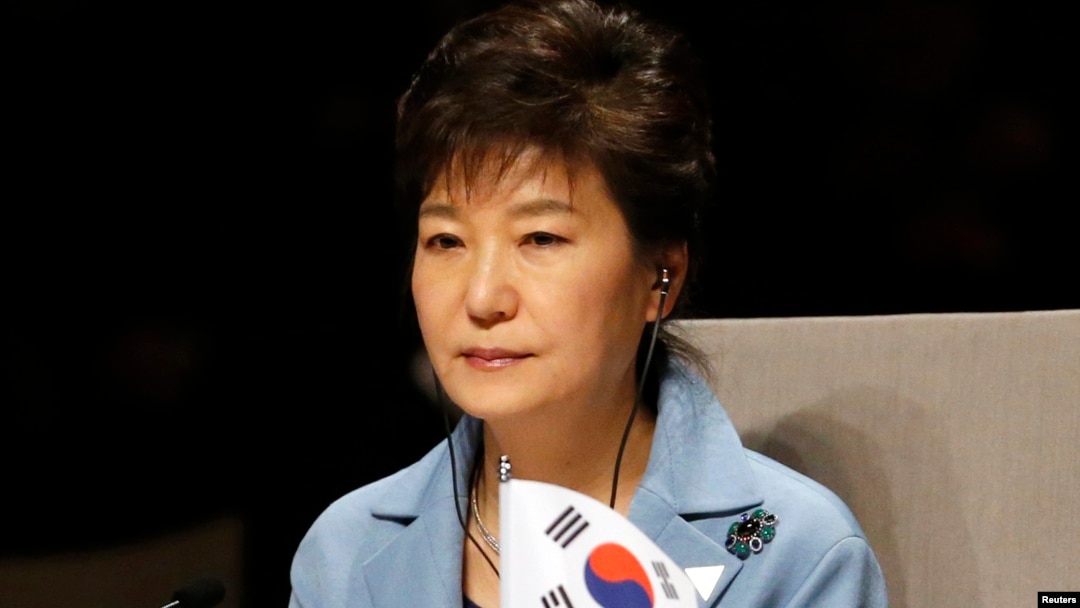 Presiden Korea Selatan Park Geun-hye menghadiri sesi pembukaan KTT Keamanan Nuklir di Den Haag (24/3). 