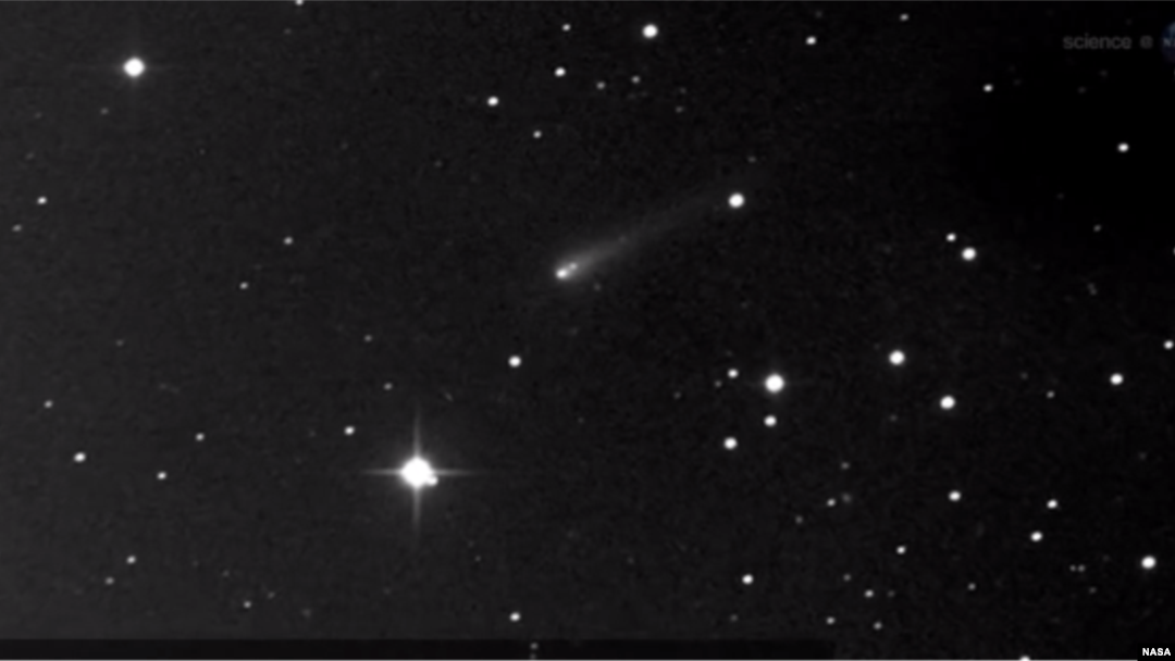 Komet ISON terlihat pada 16 September oleh astronom Nirmal Paul dari Canary Islands. (NASA)