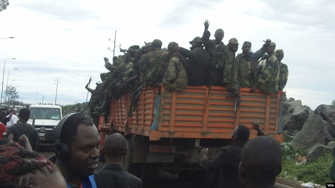 Para tentara pemberontak M23 menguasai sebagian kota Goma di Republik Demokratik Kongo (20/11).