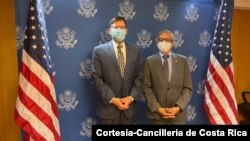 Representantes de EE. UU. y Costa Rica se reunieron en Washington para tratar sobre el medio ambiente, la seguridad y la lucha contra la pandemia. [Foto: Cortesía cancillería de Costa Rica].