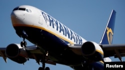Europe's biggest airline Ryanair and Manchester Airports Group launch legal action, June 17, 2021, to try to get the government to ease travel restrictions.
