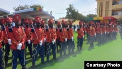 Une cérémonie en hommage des tirailleurs sénégalais commémore le 80e anniversaire du massacre de Thiaroye. Dakar, 1er décembre 2024. VOA / Nama Diarra 