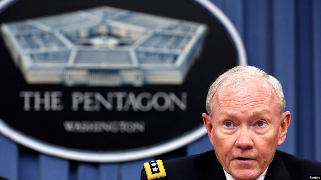 Ketua Kepala Staf Gabungan Amerika Jendral Martin Dempsey di Markas Besar Militer AS, Pentagon, Washington D.C (Foto: dok).