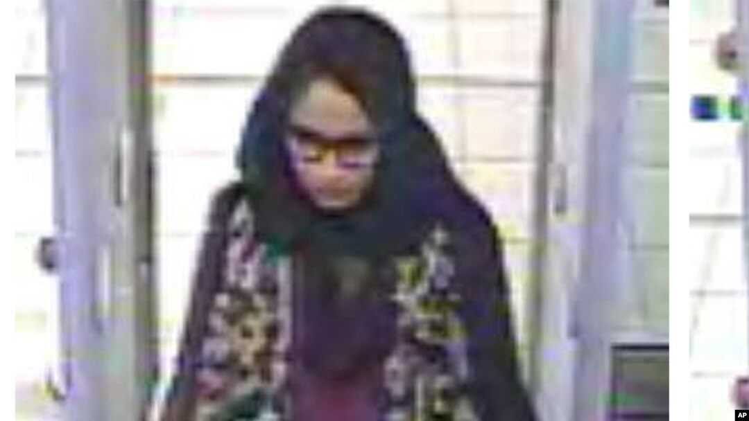 Shamima Begum di bandara Gatwick, Inggris, 2 Februari 2015. (Foto: dok).
