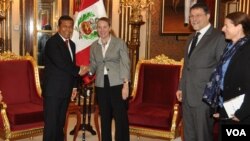 El presidente Ollanta Humala sostuvo reunión con funcionarios de entidad financiera internacional.