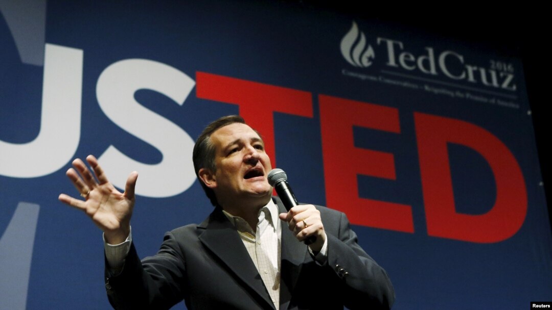 Ted Cruz di Orono, Maine, 4 Maret 2016 (REUTERS/Joel Page)